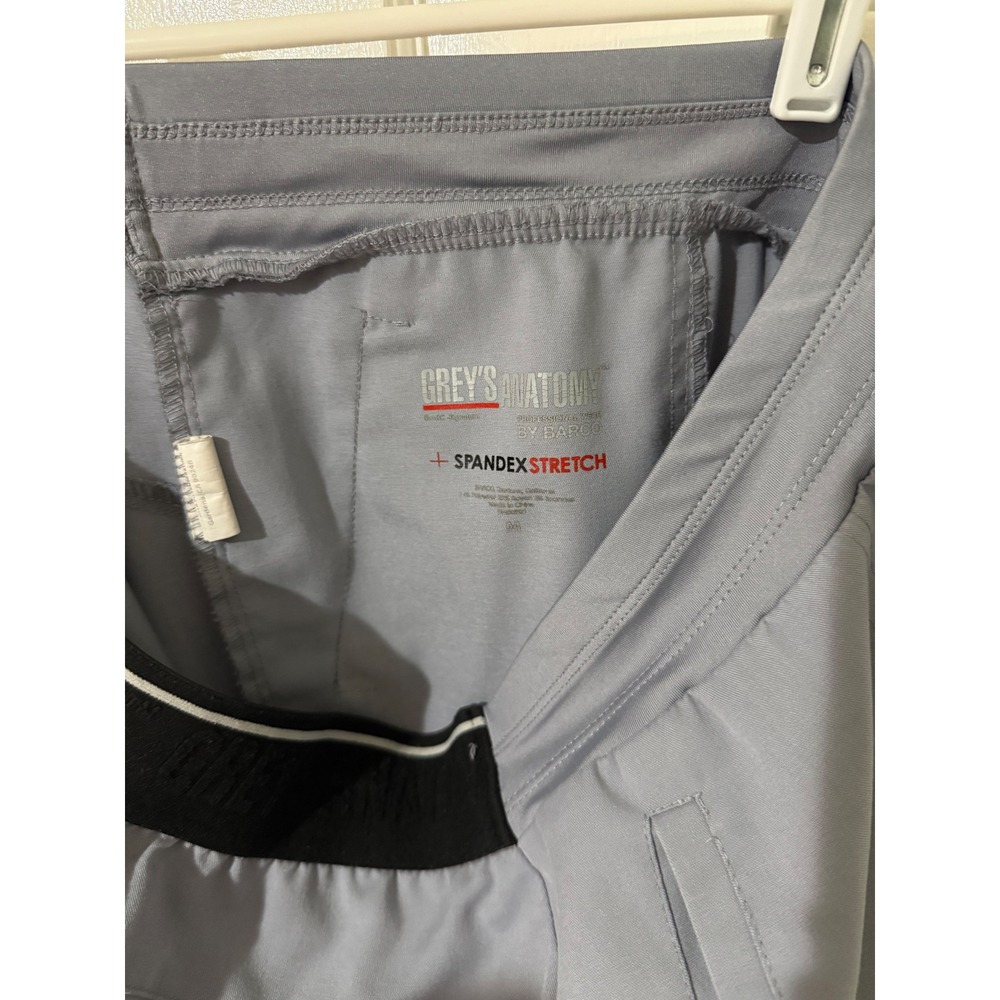 Greys Anatomy by Barco Spandex Stretch Scrub Pants Grey Cargo Mens Medium M - Picture 3 of 3